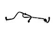 Genuine Porsche Genuine XL 95535557941 Brake Booster Vacuum Hose for Pump to Booster Line - Replaces OE Number 955-355-579-41