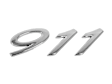 Genuine Porsche Emblem "911" (Chrome) for Bumper - Replaces OE Number 991-559-231-02