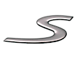 Genuine Porsche Emblem "S" for Decklid - Replaces OE Number 997-559-243-00