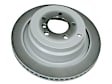 LR031844 Rear, Driver or Passenger Side Brake Disc, Plain Surface, 4WD