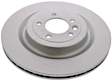 LR033303 Rear, Driver or Passenger Side Brake Disc, Plain Surface, AWD