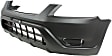 Front Textured Bumper Cover, 4 Cyl., 2.4L Engine, USA Built Vehicle, CAPA Certified