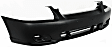 Front Primed Bumper Cover, GL Model, Sedan, Without Parking Aid Sensor Holes, Without Fog Light Holes