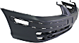 Front Primed Bumper Cover, Hatchback/Sedan, With Fog Light Holes