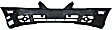 Front Primed Bumper Cover, Hatchback/Sedan, With Fog Light Holes