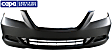 Front Primed Bumper Cover, EX/EX-L/LX Models, Without Fog Light Holes, CAPA Certified