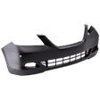 Front Primed Bumper Cover, Touring Model, With Fog Light Holes and Parking Aid Sensor Holes