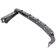 Front, Passenger Side Bumper Bracket, Under Headlight, Sedan