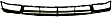 2009 Hyundai Accent - Front Bumper Grille, For Models With Fog Light Holes, Primed
