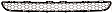 Front Bumper Grille, Black