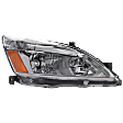 2003-2007 Honda Accord - Passenger Side Headlight, with Bulb, Halogen, Clear Lens