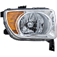 Passenger Side Headlight, with Bulb, Halogen, Clear Lens, 4 Cyl., 2.4L Engine