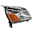 Passenger Side Headlight, without Bulb, Halogen, Clear Lens