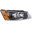 Passenger Side Headlight, with Bulb, Halogen, Clear Lens