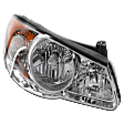 Passenger Side Headlight, with Bulb, Halogen, Clear Lens, 4 Cyl., 2.0L Engine, CAPA Certified