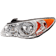 Driver Side Headlight, with Bulb, Halogen, Clear Lens, 4 Cyl., 2.0L Engine