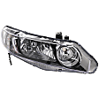 Passenger Side Headlight, without Bulb, Halogen, Sedan/Hybrid Models