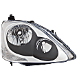 Passenger Side Halogen Headlight, Without bulb(s), OE Replacement, Hatchback