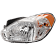 2008 Hyundai Accent - Driver Side Halogen Headlight, With bulb(s), OE Replacement