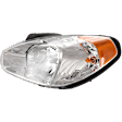 2008 Hyundai Accent - Driver Side Halogen Headlight, With bulb(s), OE Replacement