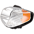 2008 Hyundai Accent - Driver Side Halogen Headlight, With bulb(s), OE Replacement