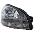 Passenger Side Headlight, with Bulb, Halogen, with Clear Turn Signal Light