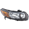 Passenger Side Headlight, without Bulb, Halogen, Si Model, 4 Cyl., 2.0L Engine, Coupe