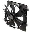 Radiator Fan - Passenger Side, Includes Blade, Motor and Shroud, 4 Cyl., 1.7L Engine, Replaces Denso-Type