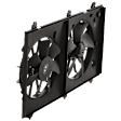 OE Replacement Radiator Fan, 2.4L, 4Cyl, Dual fan