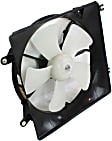 Radiator Fan - Driver Side Fan Blade, Motor and Shroud