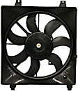 Radiator Fan - Driver Side Fan Blade, Motor and Shroud