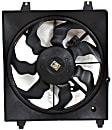 Radiator Fan - Driver Side Fan Blade, Motor and Shroud