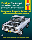 1977 Dodge Ramcharger - Repair Manual - Repair manual, Sold individually