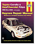 1996 Geo Prizm - Repair Manual - Repair manual, Sold individually