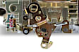 0-4781C  Double Pumper Carburetor-850 CFM-4150-Mech. Secondaries-Gold Dichromate-Gas