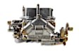 0-80573S  Supercharger Double Pumper Carburetor-Draw-Thru-750 CFM-4150-Mech. Secondaries-Shiny-Gas