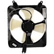 A/C Condenser Fan - Driver Side Fan Blade, Motor and Shroud