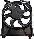 A/C Condenser Fan - Driver Side Fan Blade, Motor and Shroud
