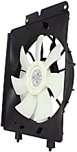 A/C Condenser Fan - Passenger Side Fan Blade, Motor and Shroud, 4 Cyl., 2.4L Engine
