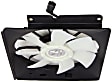 A/C Condenser Fan - Passenger Side Fan Blade, Motor and Shroud, 4 Cyl., 2.4L Engine