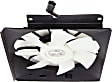 A/C Condenser Fan - Passenger Side Fan Blade, Motor and Shroud, 4 Cyl., 2.4L Engine