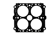108-3 Universal, Throttle Body Gasket (1-9/16")1.5625 in. x (1-9/16")1.5625 in. Bore Size Model 4150 and Model 4160