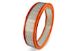 120-179 Universal, Replacement paper air filter element 14" diameter and 3" tall with orange rubber ring.

