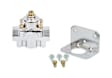 12-803 Universal, Carburetor Bypass Style Fuel Pressure Regulator, 4.5-9 psi, Chrome, Gas, Non-Return, Sold Individually