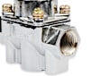 12-803 Universal, Carburetor Bypass Style Fuel Pressure Regulator, 4.5-9 psi, Chrome, Gas, Non-Return, Sold Individually
