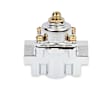 12-803 Universal, Carburetor Bypass Style Fuel Pressure Regulator, 4.5-9 psi, Chrome, Gas, Non-Return, Sold Individually
