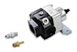 12-883 Universal, Double Adjustable Carbureted Fuel Pressure Regulator, 4-9 PSI, Anodized black and clear, E85/Alcohol, Return, Sold Individually