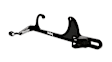 20-112 Universal, Carburetor Throttle Cable Bracket - Black Steel 