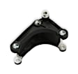 20-166BK Alternator Bracket - Black, Cast Aluminum, Universal, Sold Individually