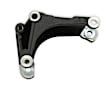 20-166BK Alternator Bracket - Black, Cast Aluminum, Universal, Sold Individually